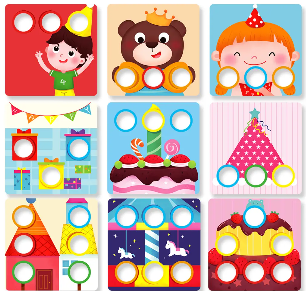 Bobo Color Sorting Cards