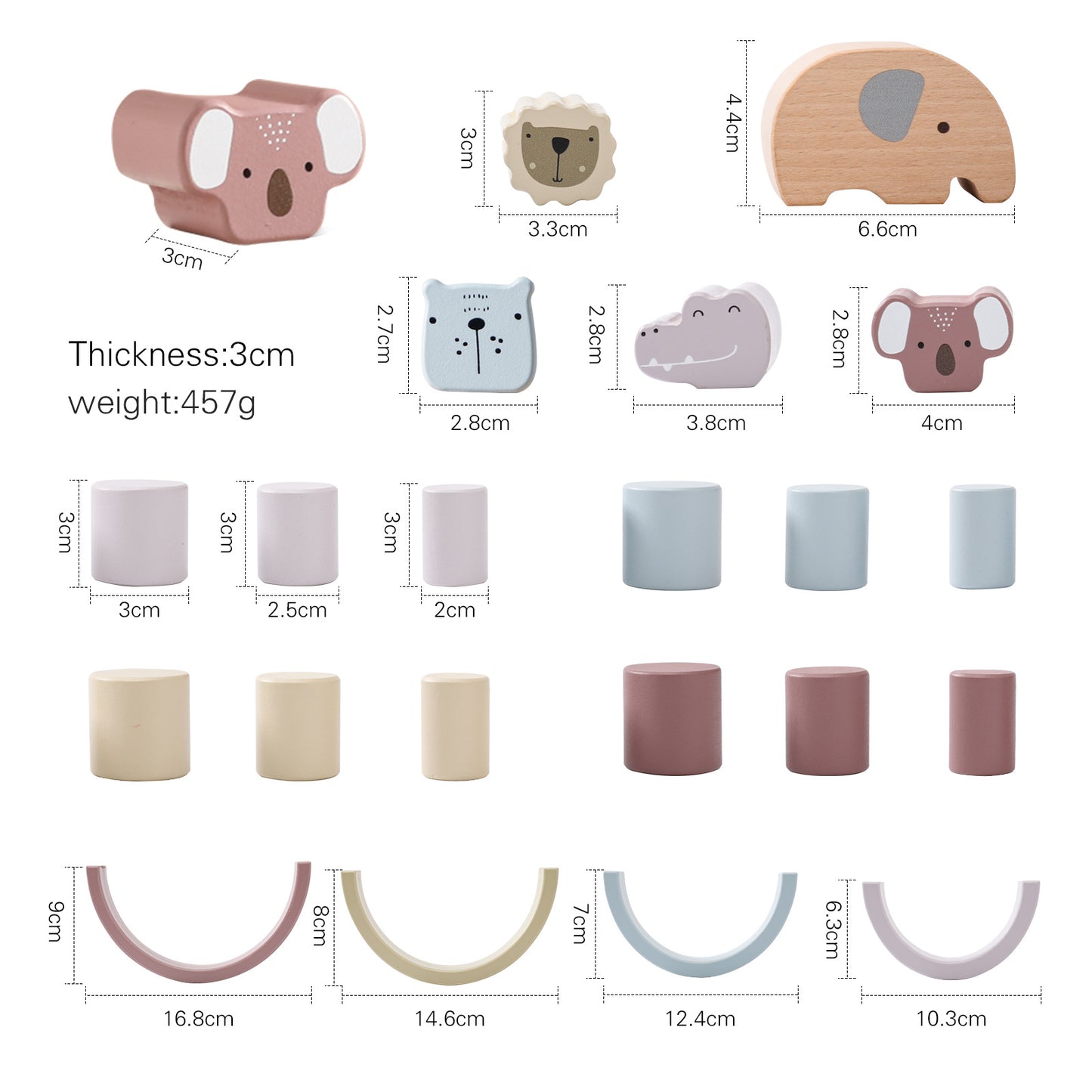 Wooden Animal Balancing