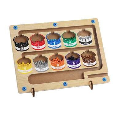 Colorful Wooden Magnet Maze