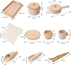 Wood Sensory Bin Tools